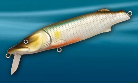Воблера PIKE 800_white_pearl