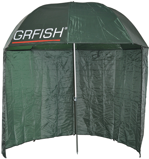 Зонт рыболовный с задней стенкой UM#02 GRFISH