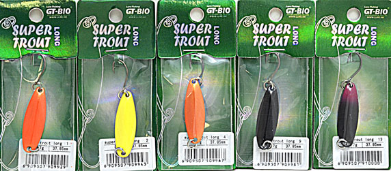 Блесна форелевые GT-BIO SUPER TROUT LONG