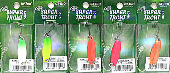 Блесна форелевые GT-BIO SUPER TROUT LONG