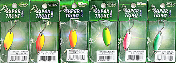 Блесна форелевые GT-BIO SUPER TROUT WIDE