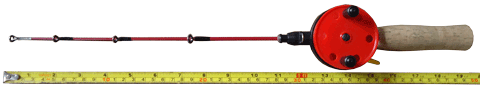 Удочка зимняя, длина 65см, ручка пробка ICR#15       