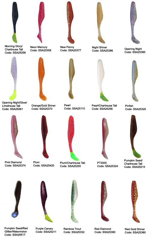 colors Bass Assassin 4-inch Sea Shads